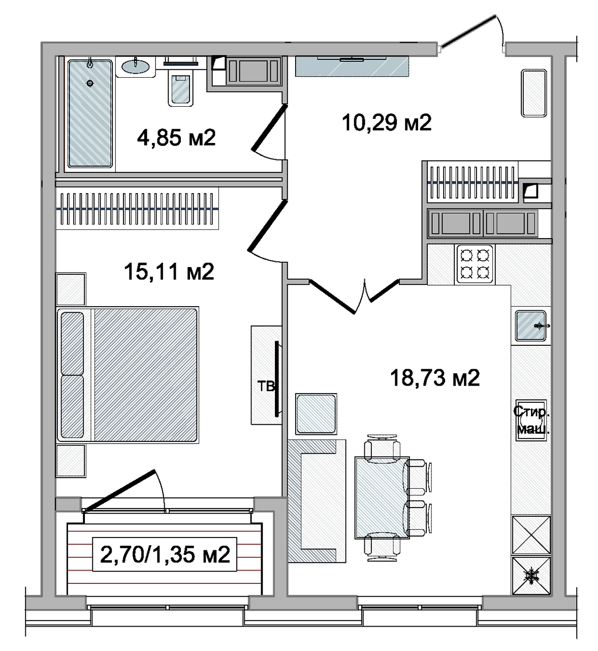 Family Loft, план квартиры №19